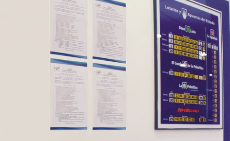4 Standard Blau A4 Vertikale PosterFix®