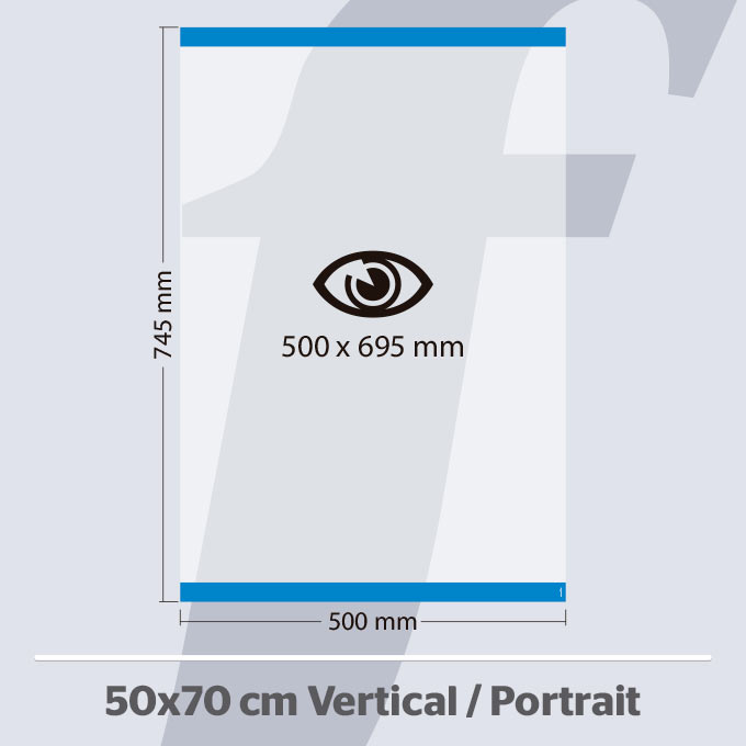 50×70 cm. Vertikale PosterFix® Blau 50×70 cm. Vertikale PosterFix® Blau