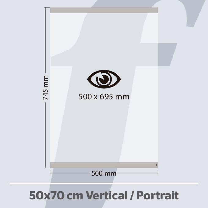 50×70 cm. Vertikale PosterFix® Grau 50×70 cm. Vertikale PosterFix® Grau
