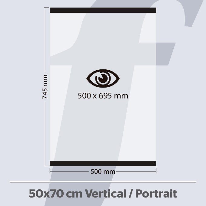 50×70 cm. Vertikale PosterFix® Schwarz 50×70 cm. Vertikale PosterFix® Schwarz
