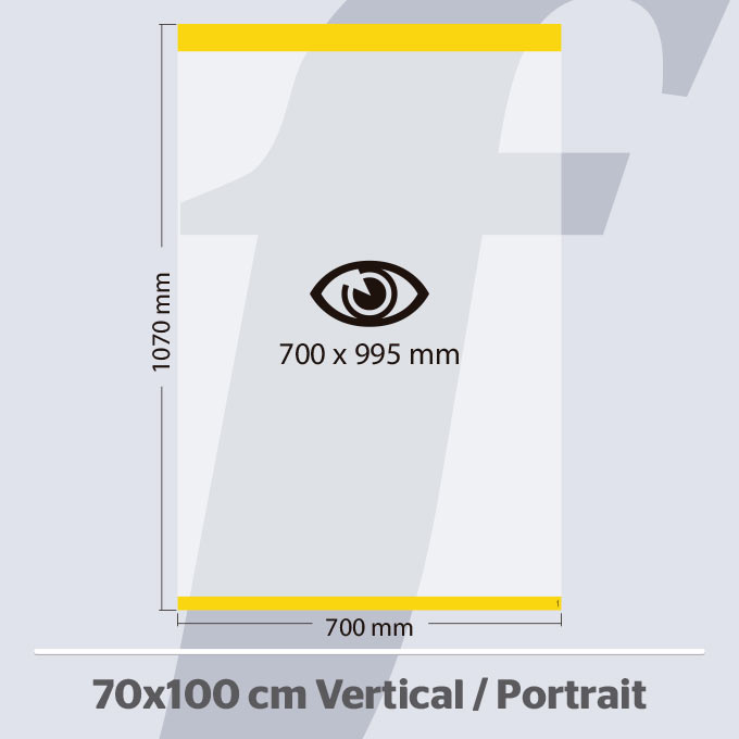 70x100 cm. Vertikale PosterFix® Gelb 70x100 cm. Vertikale PosterFix® Gelb