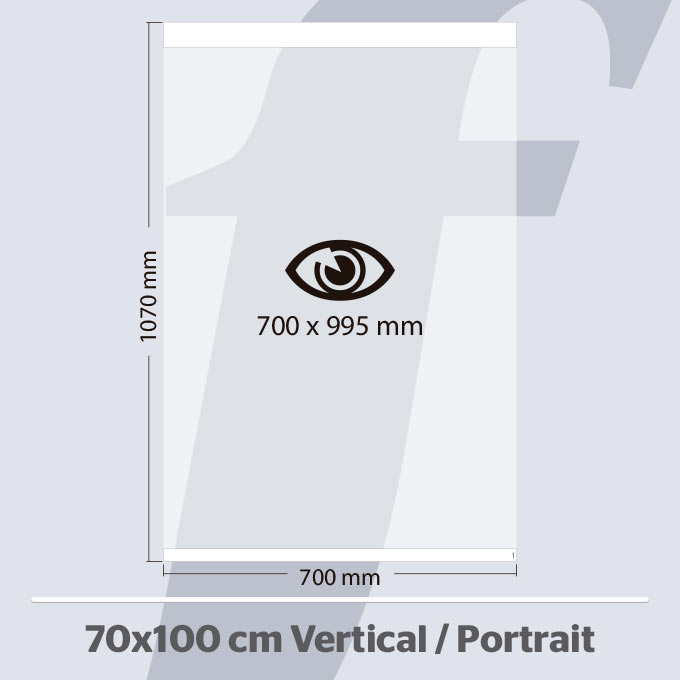 70x100 cm. Vertikale PosterFix® Weiß 70x100 cm. Vertikale PosterFix® Weiß