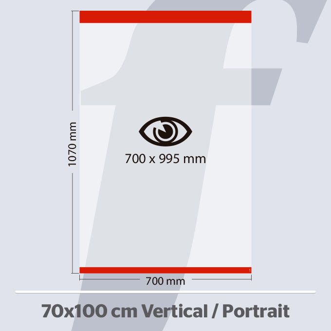 70x100 cm. Vertikale PosterFix® Rot 70x100 cm. Vertikale PosterFix® Rot