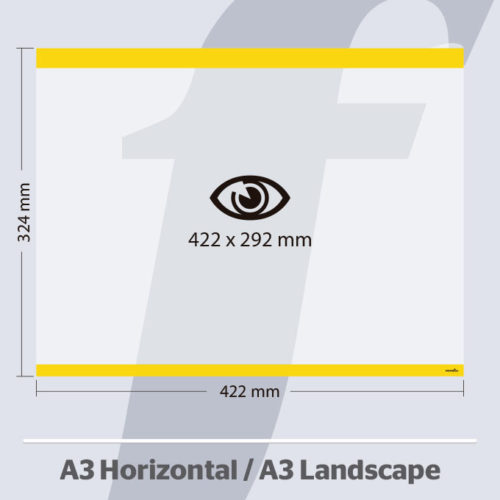 A3 Horizontale PosterFix® Gelb
