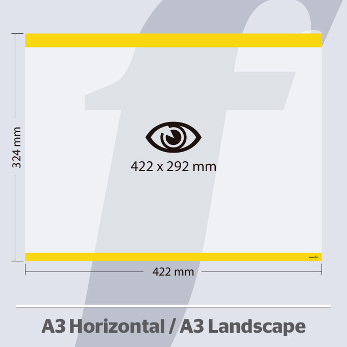 A3 Horizontale PosterFix® Gelb A3 Horizontale PosterFix® Gelb