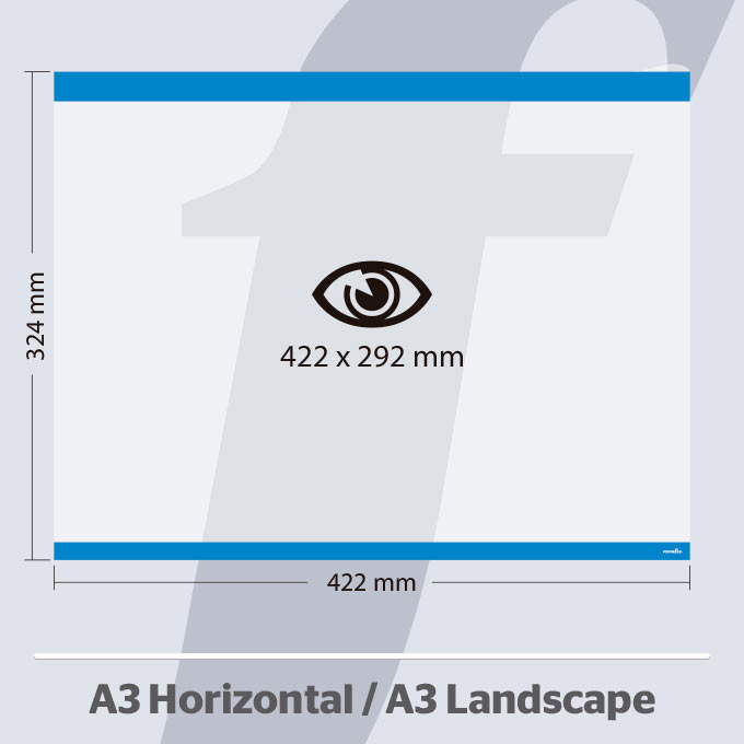 A3 Horizontale PosterFix® Blau A3 Horizontale PosterFix® Blau