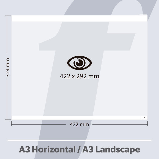 A3 Horizontale PosterFix® Weiß A3 Horizontale PosterFix® Weiß