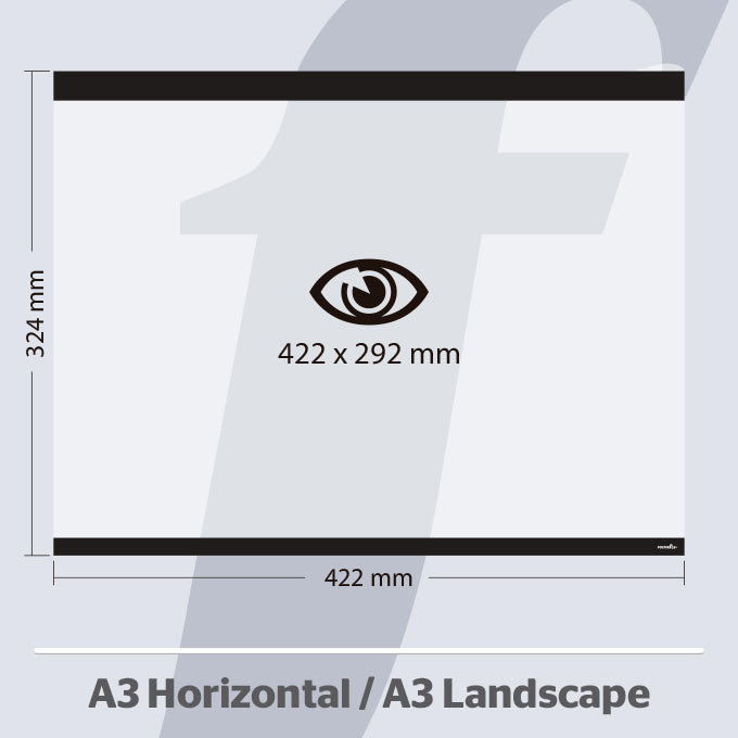 A3 Horizontale PosterFix® Schwarz A3 Horizontale PosterFix® Schwarz