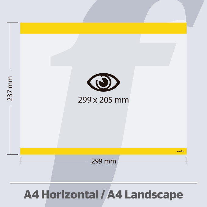 A4 Horizontale PosterFix® Gelb A4 Horizontale PosterFix® Gelb