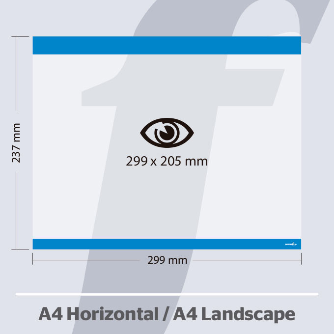 A4 Horizontale PosterFix® Blau A4 Horizontale PosterFix® Blau