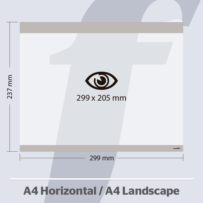 A4 Horizontale PosterFix® Grau A4 Horizontale PosterFix® Grau