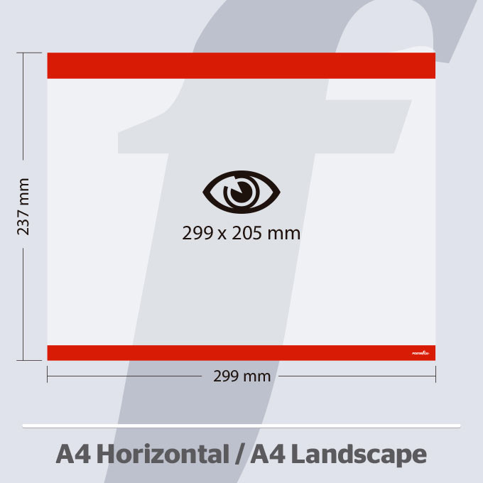 A4 Horizontale PosterFix® Rot A4 Horizontale PosterFix® Rot