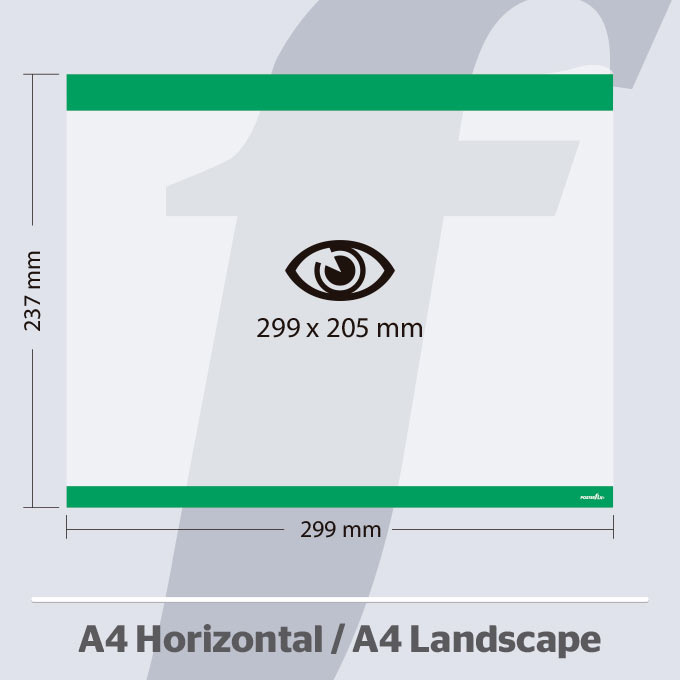 A4 Horizontale PosterFix® Grün A4 Horizontale PosterFix® Grün