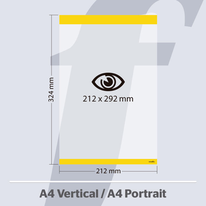 A4 Vertikale PosterFix® Gelb A4 Vertikale PosterFix® Gelb