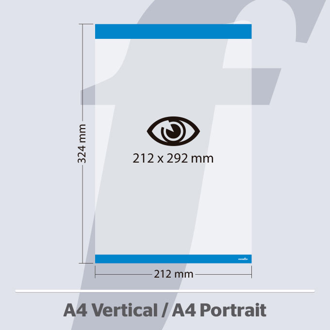 A4 Vertikale PosterFix® Blau A4 Vertikale PosterFix® Blau