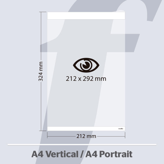 A4 Vertikale PosterFix® Weiß A4 Vertikale PosterFix® Weiß