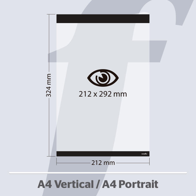 A4 Vertikale PosterFix® Schwarz A4 Vertikale PosterFix® Schwarz