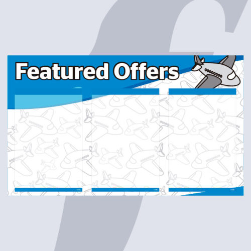 Informationspunkt für Reisebüros mit 3 A4 Vertikale PosterFix®
