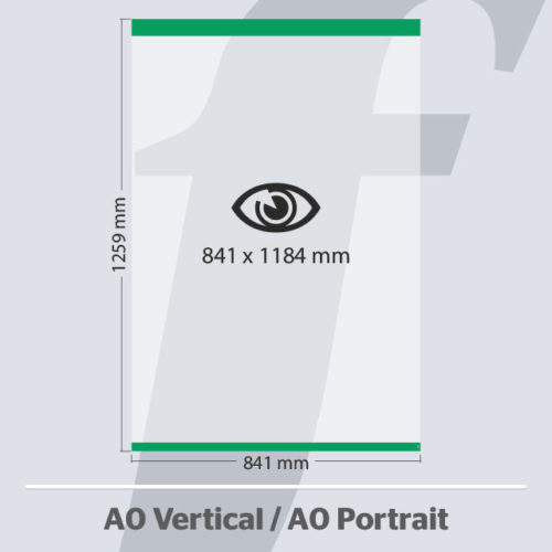 A0 Vertikale PosterFix® Grün