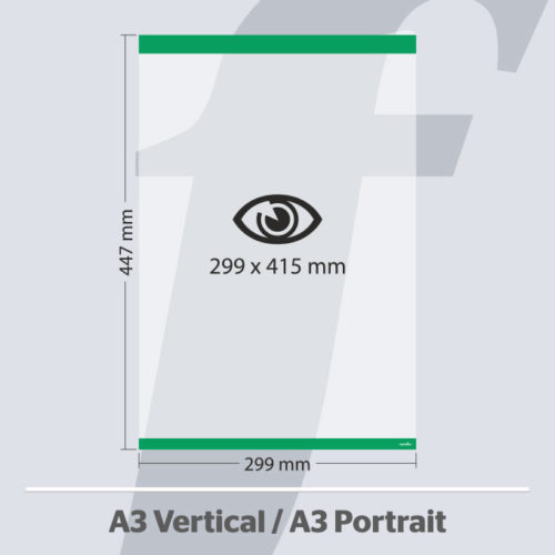 A3 Vertikale PosterFix® Grün